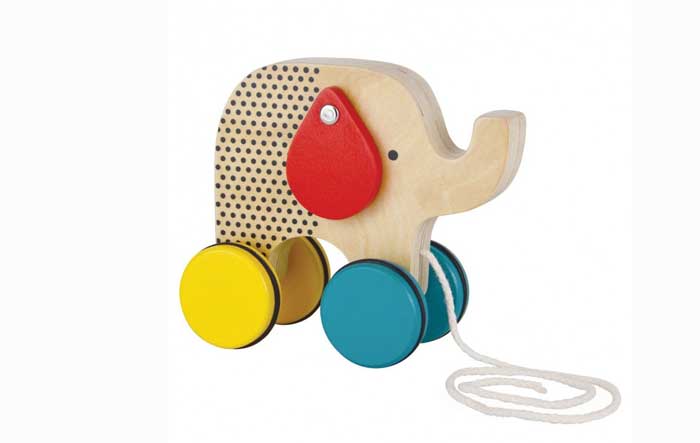 Wooden pull along toys for kids