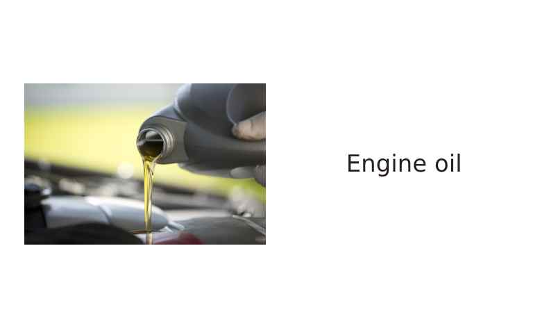 clean and fresh engine oil