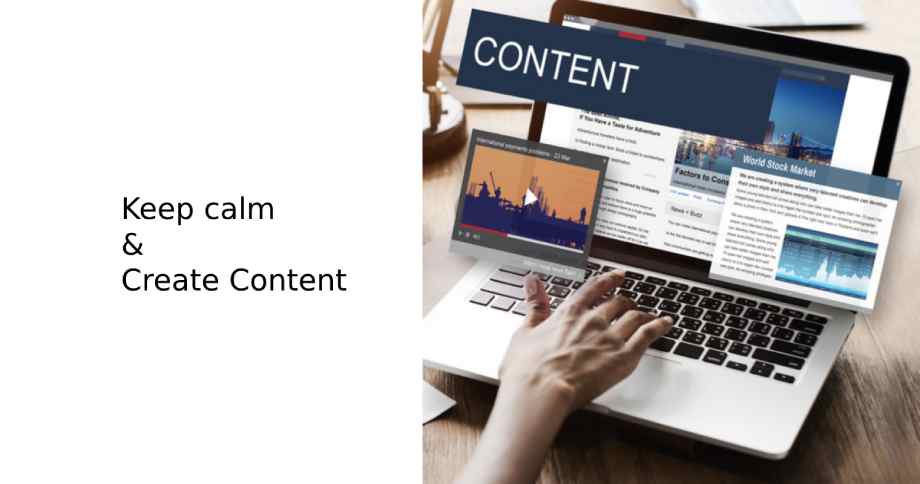 Focus on content creation to grow fast