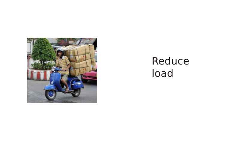 Less load for more mileage